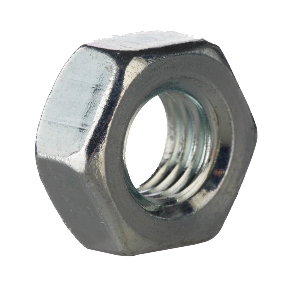 M3 Hex Full Width Nut, Zinc Plated Steel, pack of 100