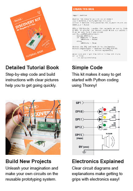 Kitronik Discovery Kit for Raspberry Pi Pico (Pico Included) right