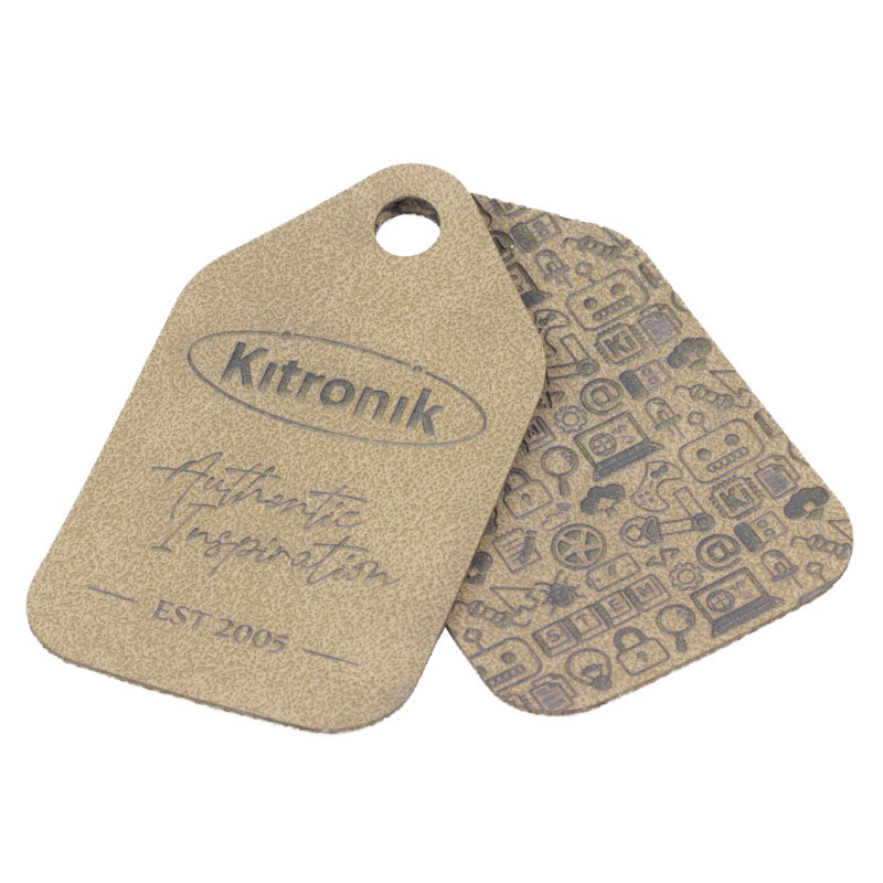 Brown Laserable Faux Leather, 600mm x 300mm tags