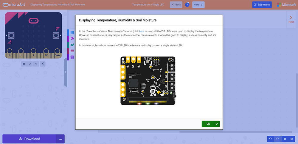 Online MakeCode Tutorials For The Greenhouse Kit B