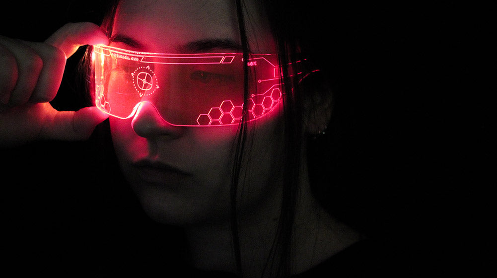 Laser Cut Perspex Cyber Visor For Halloween 2020 final