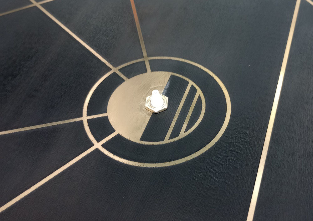 Make an Art Deco Clock with Temperature Module adding the clock movement