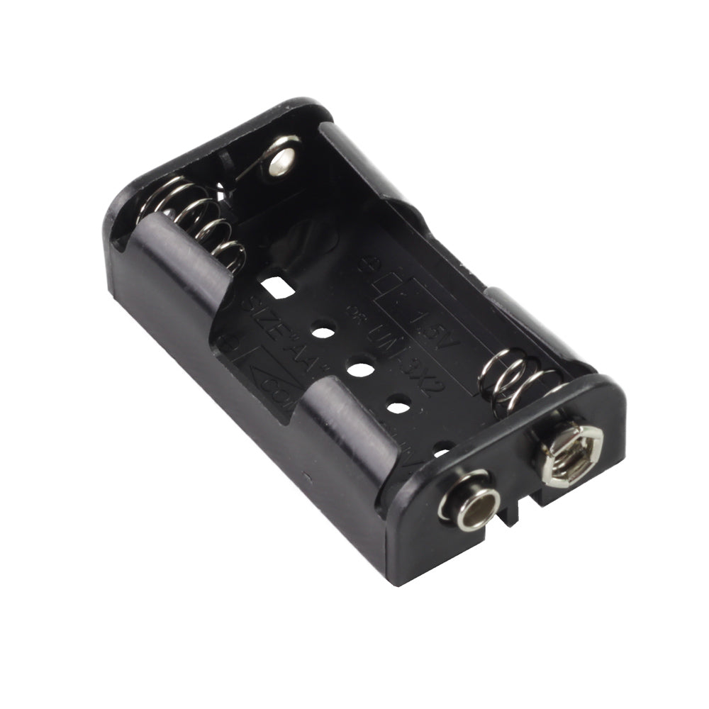 2xAA battery Cage with Clip - Single